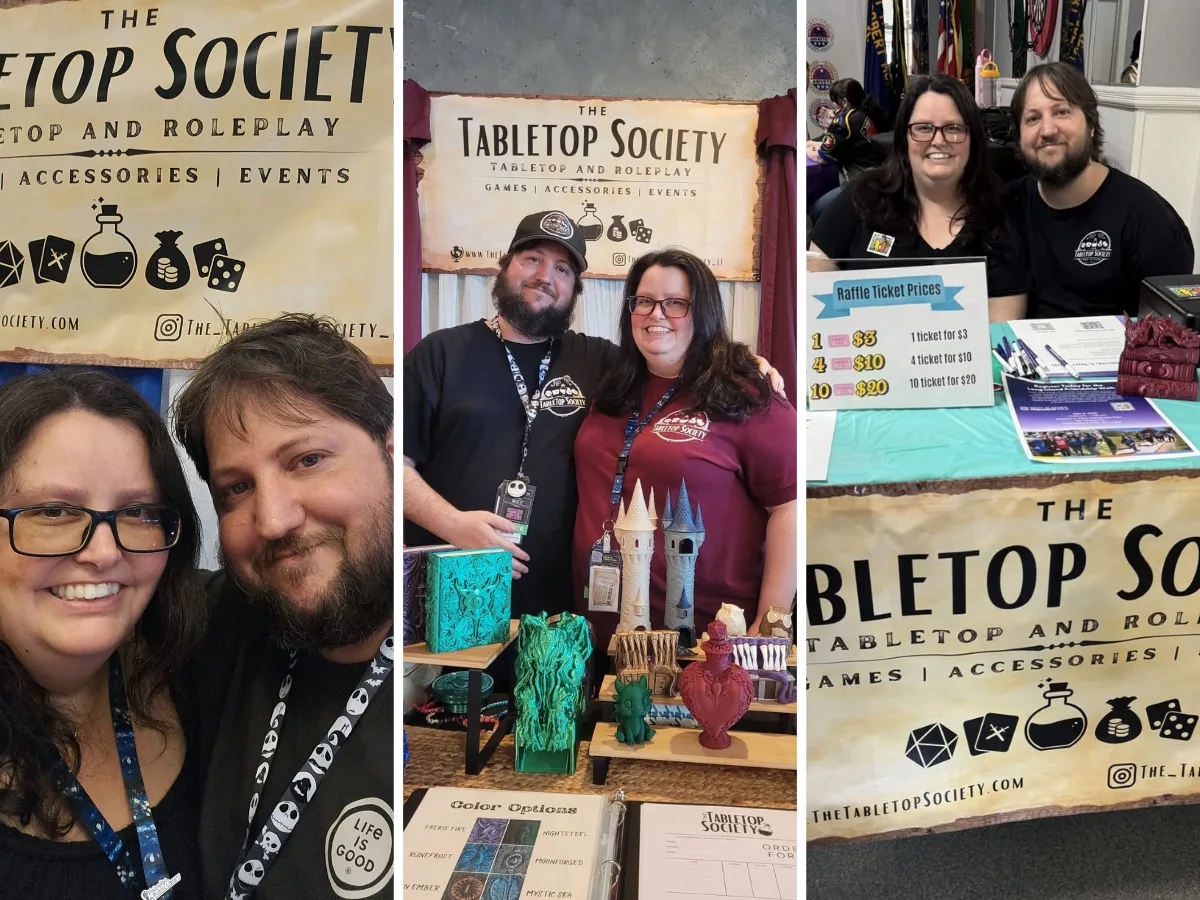 The Tabletop Society community gathering around tabletop games